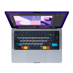 MacBook Air 15" M2 / Air 13" M2 / MacBook Pro 14" M2, M1 / MacBook Pro 16" M2, M1 VerSkin Illustrator Shortcut TPU Keyboard Protector by JCPAL - US Layout - JCP2468 - Image 4