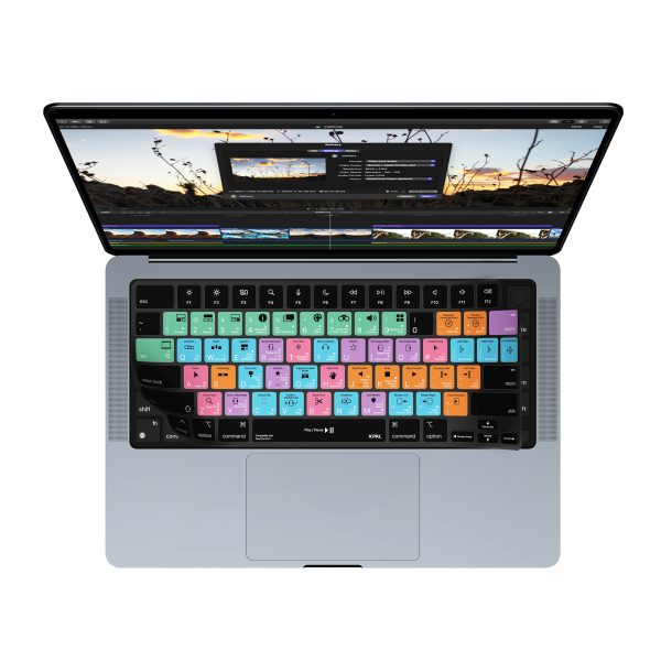 1 MacBook Air 15" M2 / Air 13" M2 / MacBook Pro 14" M2, M1 / MacBook Pro 16" M2, M1  VerSkin Final Cut Shortcut TPU Keyboard Protector by JCPAL - US Layout - JCP2471 - Image 2