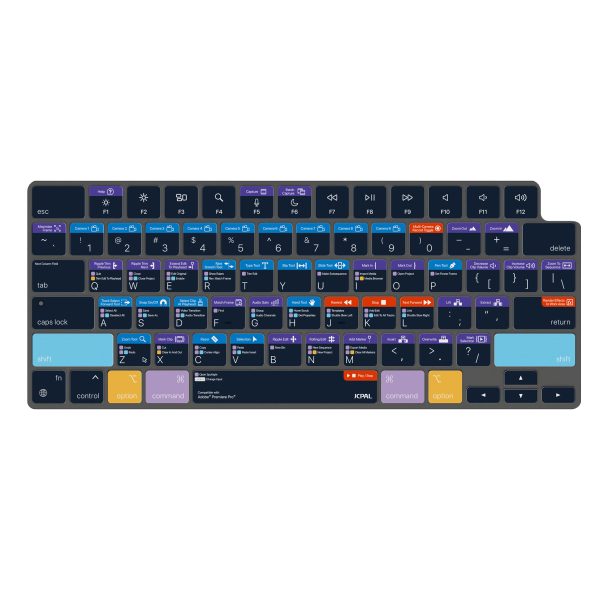 2 MacBook Air 15" M2 / Air 13" M2 / MacBook Pro 14" M2, M1 / MacBook Pro 16" M2, M1  VerSkin Premiere Shortcut TPU Keyboard Protector by JCPAL - US Layout - JCP2472 - Image 3