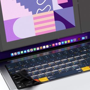 MacBook Air 15" M2 / Air 13" M2 / MacBook Pro 14" M2, M1 / MacBook Pro 16" M2, M1 VerSkin Illustrator Shortcut TPU Keyboard Protector by JCPAL - US Layout - JCP2468 - Image 2
