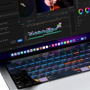 MacBook Air 15" M2 / Air 13" M2 / MacBook Pro 14" M2, M1 / MacBook Pro 16" M2, M1  VerSkin Premiere Shortcut TPU Keyboard Protector by JCPAL - US Layout - JCP2472 - Image 2