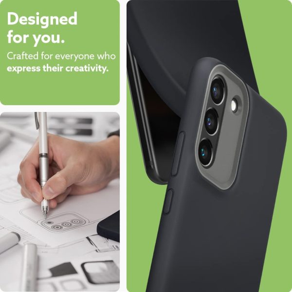 Galaxy S22 Plus NanoPop Dual tone Liquid Silicone Case by Caseology - Black Sesame - ACS03971 - Image 3