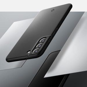 Galaxy S22 Thin Fit Slim Case by Spigen ACS03983 - Matte Black - Image 2