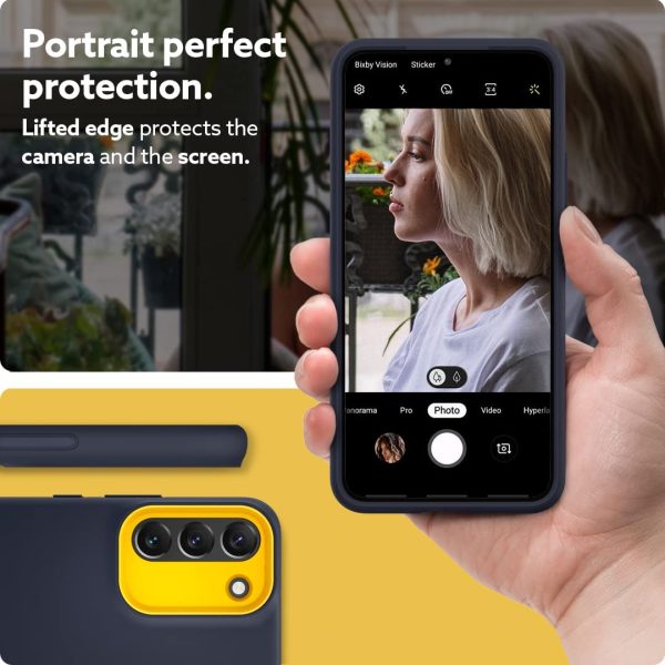 Galaxy S22 Plus NanoPop Dual tone Liquid Silicone Case by Caseology - Blueberry Navy - ACS03972 - Image 3