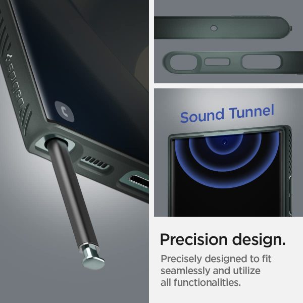 Galaxy S22 Ultra Liquid Air Case by Spigen ACS04518 - Abyss Green - Image 3