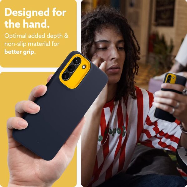 Galaxy S22 Plus NanoPop Dual tone Liquid Silicone Case by Caseology - Blueberry Navy - ACS03972 - Image 5