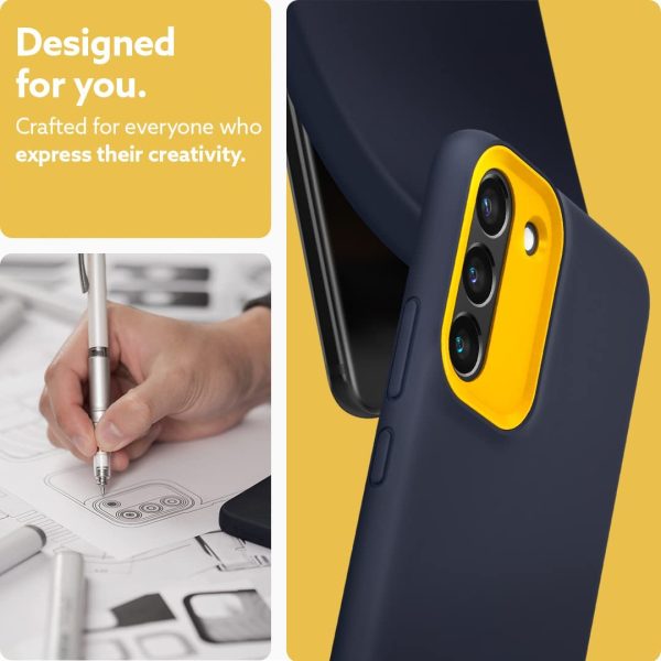 Galaxy S22 Plus NanoPop Dual tone Liquid Silicone Case by Caseology - Blueberry Navy - ACS03972 - Image 4