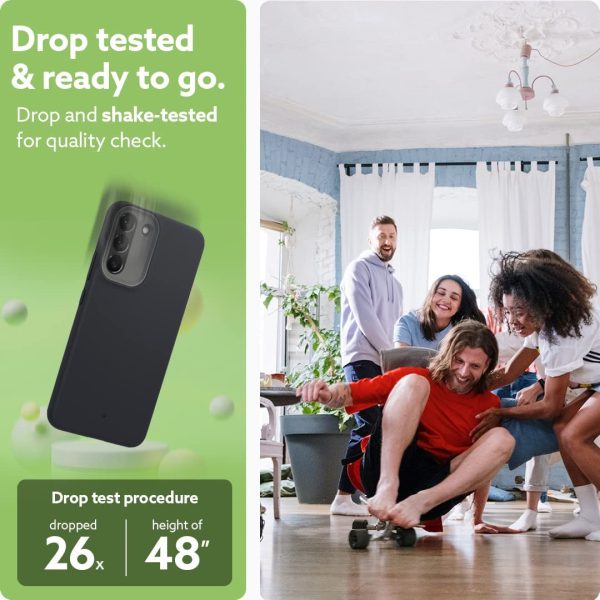 Galaxy S22 Plus NanoPop Dual tone Liquid Silicone Case by Caseology - Black Sesame - ACS03971 - Image 7