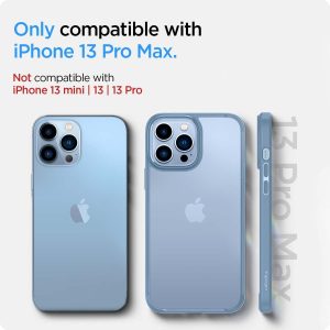 Apple iPhone 13 Pro Max Ultra Hybrid TPU + PC Case by Spigen - ACS04131 - Sierra Blue - Image 4