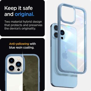 Apple iPhone 13 Pro Max Ultra Hybrid TPU + PC Case by Spigen - ACS04131 - Sierra Blue - Image 7