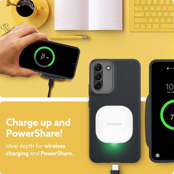 Galaxy S22 Plus NanoPop Dual tone Liquid Silicone Case by Caseology - Blueberry Navy - ACS03972 - Image 6