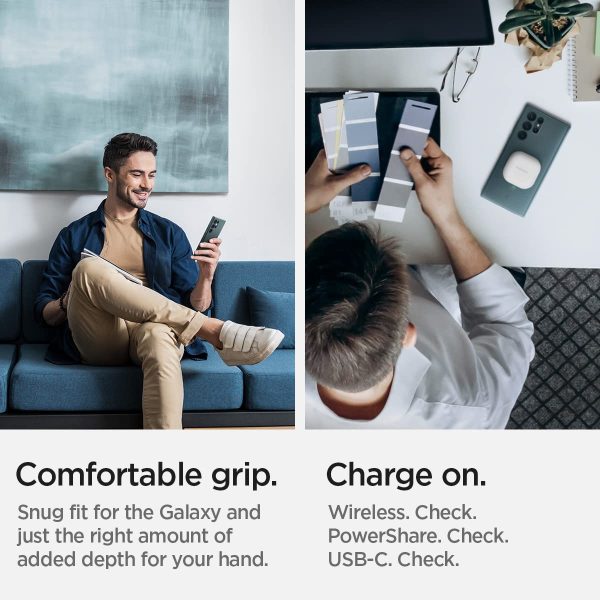 Galaxy S22 Ultra Thin Fit Case by Spigen - ACS04517 - Abyss Green - Image 5