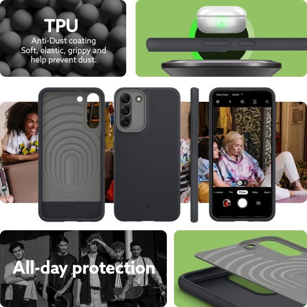 Galaxy S22 Plus NanoPop Dual tone Liquid Silicone Case by Caseology - Black Sesame - ACS03971 - Image 8