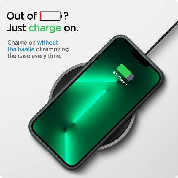 61fLOUmKt1L._AC_SL1200_ Apple iPhone 13 Pro Max Ultra Hybrid TPU + PC Case by Spigen - ACS04558 - Midnight Green - Image 5