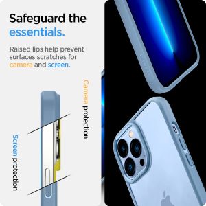 Apple iPhone 13 Pro Max Ultra Hybrid TPU + PC Case by Spigen - ACS04131 - Sierra Blue - Image 5