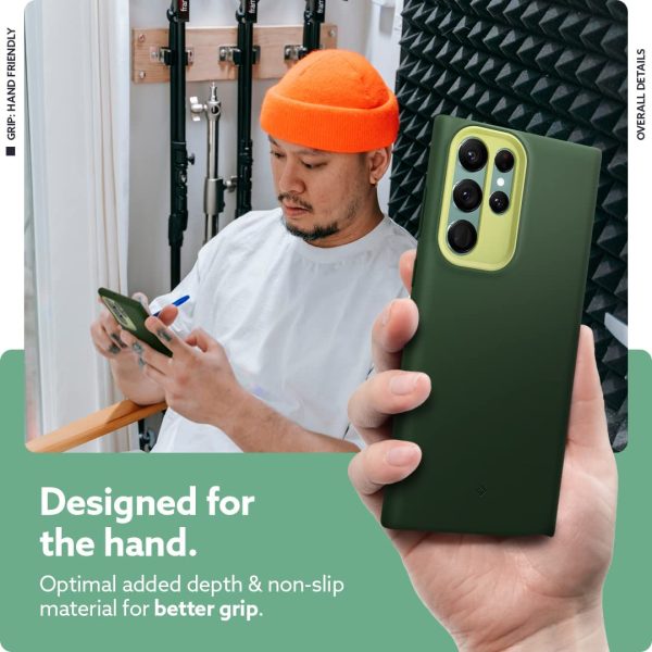 Galaxy S22 Ultra NanoPop Dual tone Liquid Silicone Case by Caseology - Avo Green - ACS04437 - Image 4