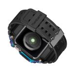 Apple Watch Band & Case amBand Moving Fortress Classic Stainless Steel Bumper with TPU Military Strap for Apple Watch Series 6/SE/5/4 40 mm - Nebula Purple Colorful - Image 7