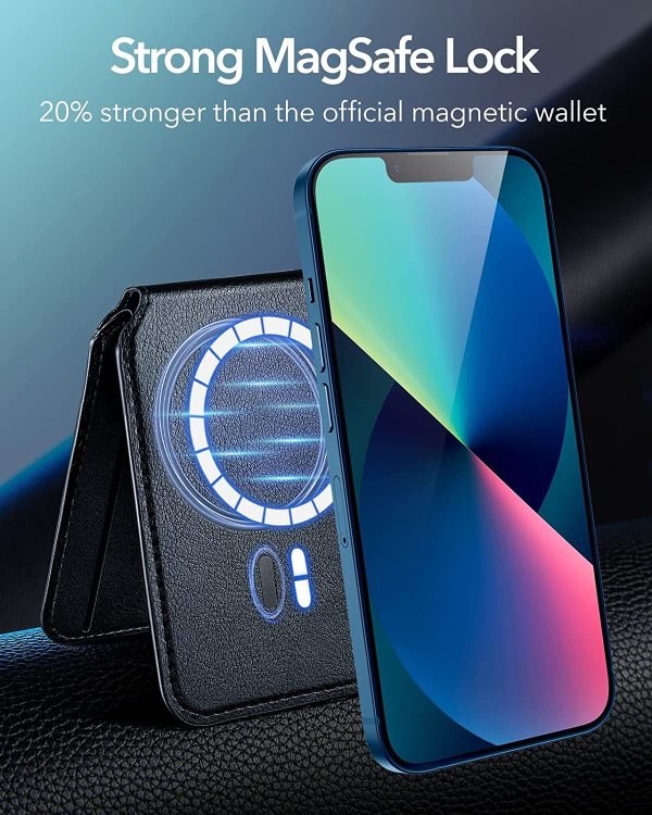 710ViusZtsL._AC_SL1500_ Magsafe Wallet & Stand by ESR made from Vegan Leather by ESR - Black Sheepskin Leather - Image 8