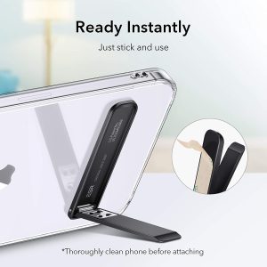 ESR Boost Phone Kickstand, Vertical and Horizontal Stand with Adjustable Angle upto 60 Degree - Black / Silver / Blue - Image 8