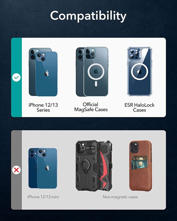 Magsafe Wallet & Stand by ESR made from Vegan Leather by ESR - Tan Brown Suede - Image 8