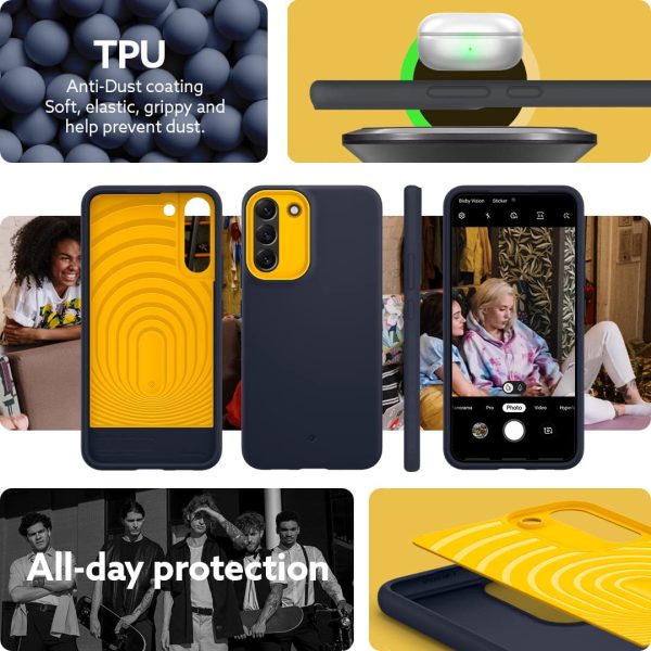 Galaxy S22 Plus NanoPop Dual tone Liquid Silicone Case by Caseology - Blueberry Navy - ACS03972 - Image 9