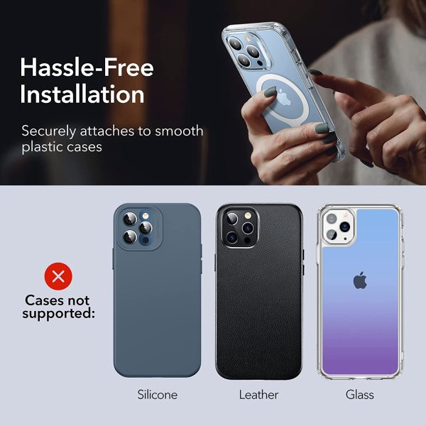 Universal Ring 360 by ESR make every case a Magsafe Enabled Case for Android & iPhone - 2 PACK - White - Image 7