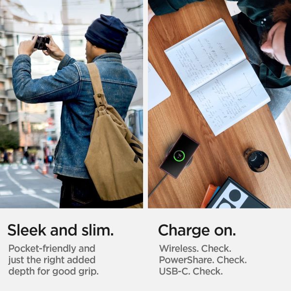 Galaxy S22 Ultra Neo Hybrid Case by Spigen - ACS04382 - Burgundy - Image 5