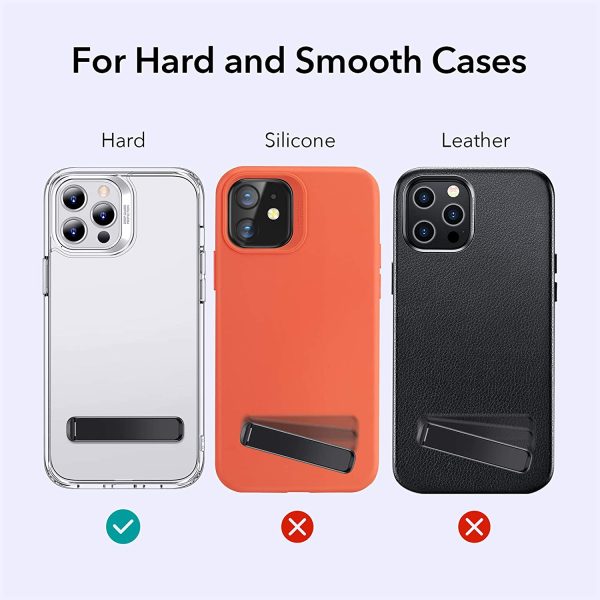 ESR Boost Phone Kickstand, Vertical and Horizontal Stand with Adjustable Angle upto 60 Degree - Black / Silver / Blue - Image 6