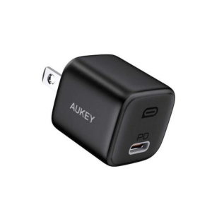 Aukey 20W Foldable Plug Ultra Compact Charger for iPhone 12, 12 Pro, 12 Pro Max & other PD Enabled Devices - PA-B1 Pro - Black