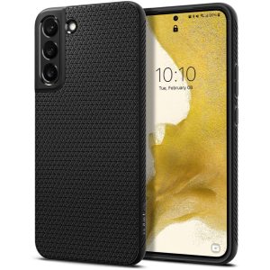 Galaxy S22 Liquid Air Case by Spigen ACS03987 - Matte Black
