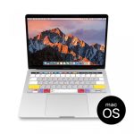 MacBook Pro 13" M1 Touch Bar Variant VerSkin MacOS Shortcut TPU Keyboard Protector by JCPAL - Also for MacBook Pro 16" 2019 Touch Bar Variant - US Layout - JCP2395