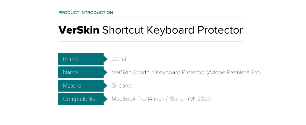 keyboard protector jcpal adobe premiere macbook 14 shortcuts 2