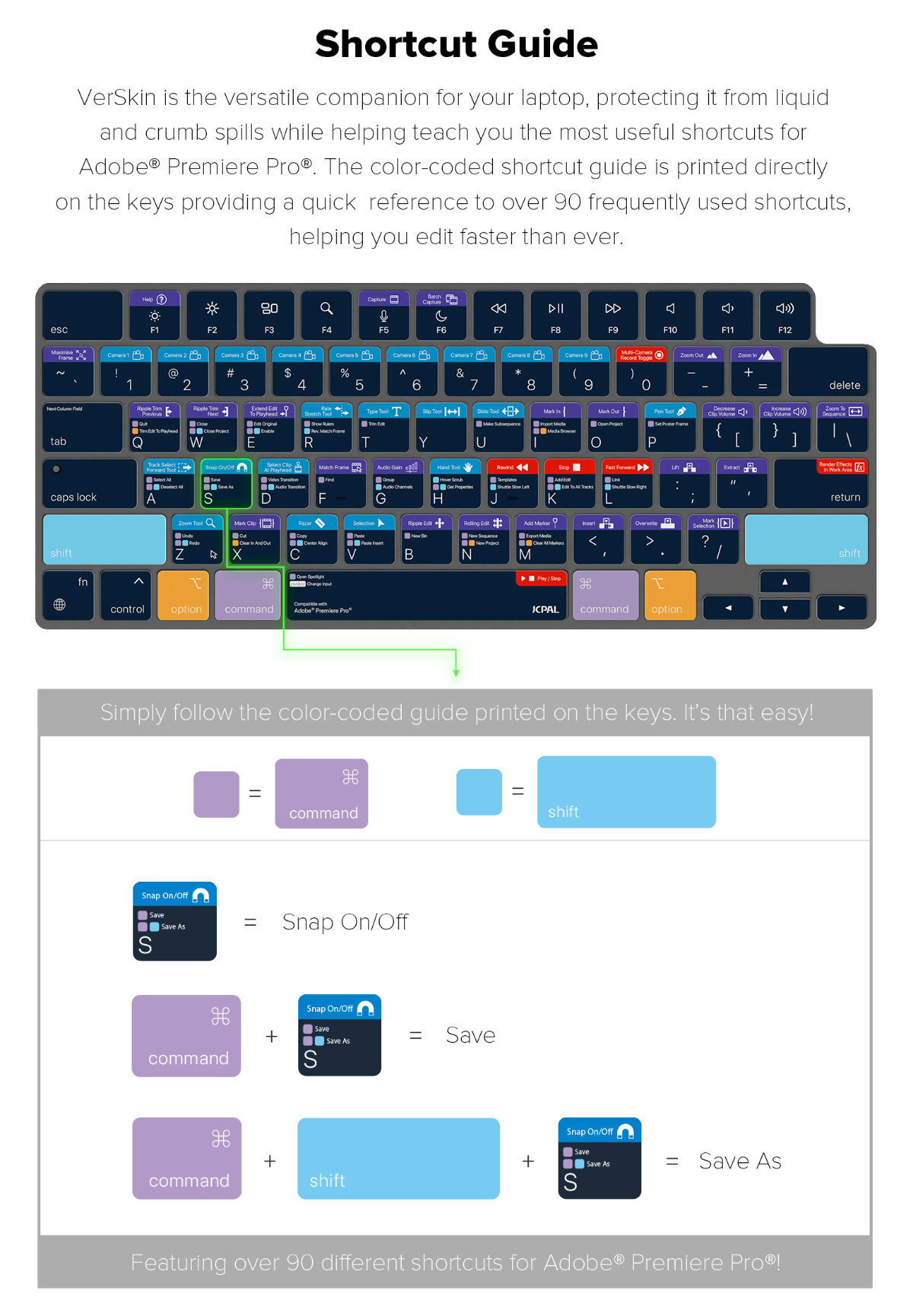 keyboard protector jcpal adobe premiere macbook 14 shortcuts 4