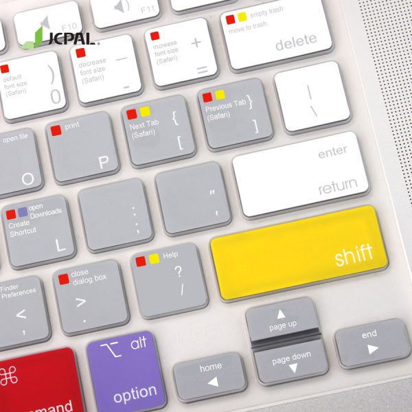 phu-phim-jcpal-macbook-pro-13-2020-m1-1 MacBook Pro 13" M1 Touch Bar Variant VerSkin MacOS Shortcut TPU Keyboard Protector by JCPAL - Also for MacBook Pro 16" 2019 Touch Bar Variant - US Layout - JCP2395 - Image 2