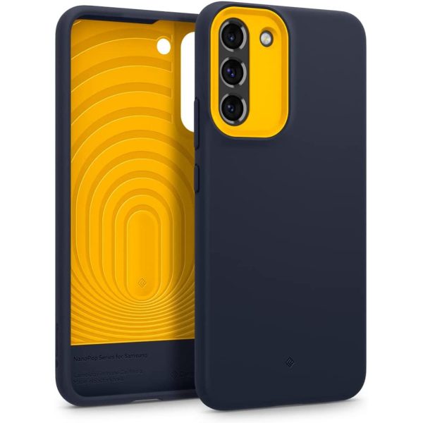 Galaxy S22 Plus NanoPop Dual tone Liquid Silicone Case by Caseology - Blueberry Navy - ACS03972 - Image 1