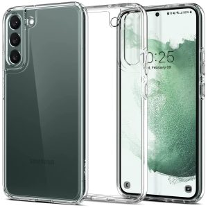 Ultra Hybrid TPU + PC Case for Galaxy S22 Plus by Spigen ACS03954 - Crystal Clear