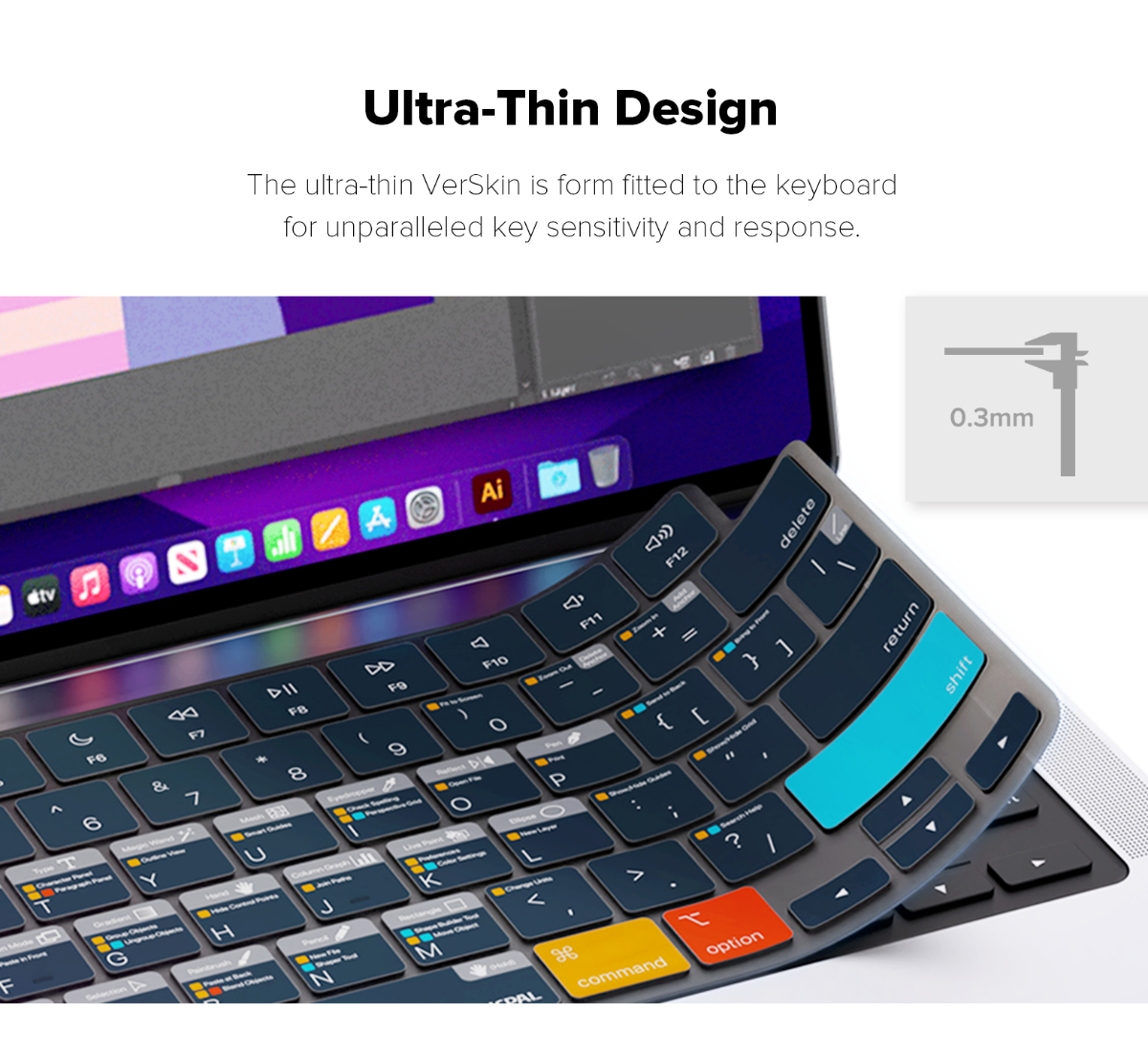 verskin macbook 14 macbook 16 adobe illustrator keyboard protector 5