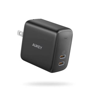 Aukey Swift Duo PD40W 2 Port PD Wall Charger - PA-R2S - Black