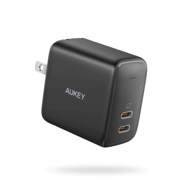 pa r2s main Aukey Swift Duo PD40W 2 Port PD Wall Charger - PA-R2S - Black - Image 1