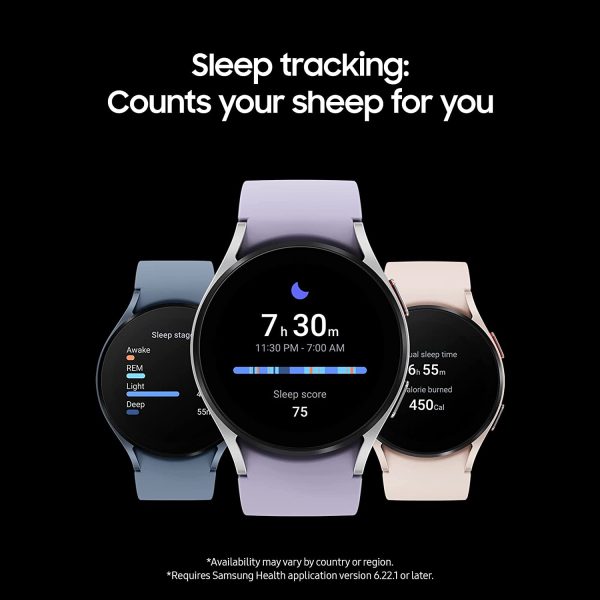 Galaxy Watch 5 44mm Bluetooth Smartwatch w/Body, Health, Fitness and Sleep Tracker, Improved Battery, Sapphire Crystal Glass, Enhanced GPS Tracking - Gray - Image 3