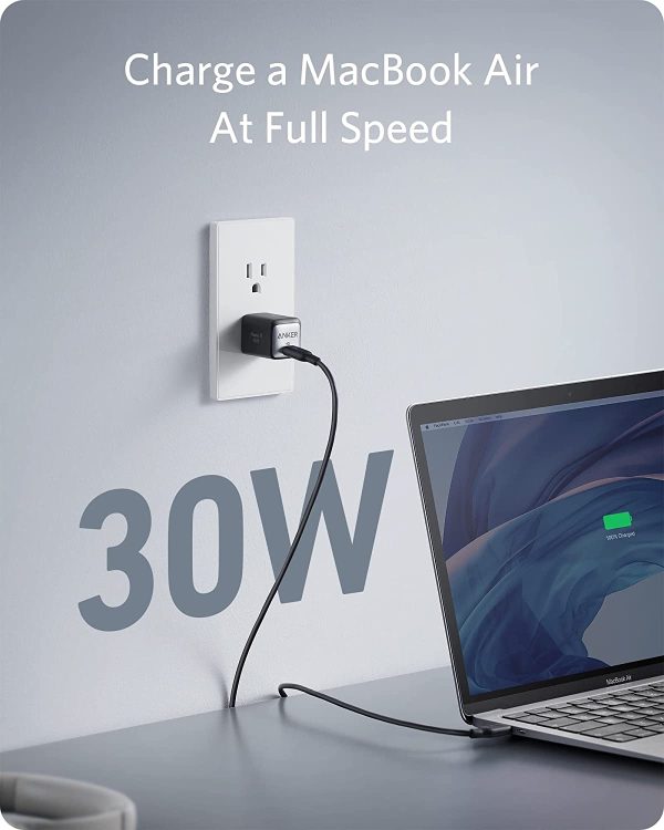 Anker 30W 711 Charger, Compact Fast Charger for MacBook , iPhone, Galaxy, Pixel & more - EU Plug - A2146L11 - Image 3