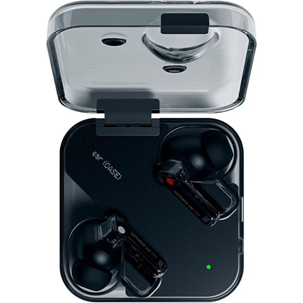 nothing ear 1 black carbon neutral color Nothing Ear 1 Wireless Earbuds, 3 High Def Microphones, AI Powered Environmental Noise Cancellation - Carbon Neutral Black - Image 1