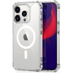 Apple iPhone 14 Pro Air Armor Rugged TPU Case with Halolock Magnetic Ring for MagSafe Enabled Charging - Clear