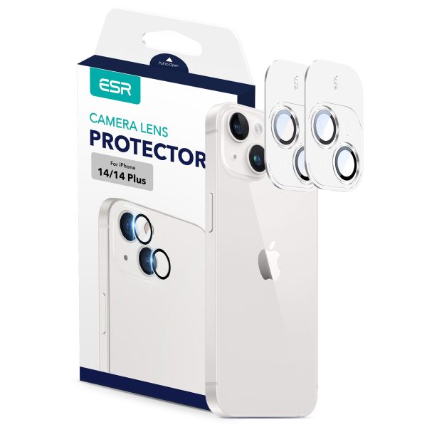 Apple iPhone 14 / 14 Plus Camera Lens HD Protector 2 PACK by ESR - Clear - Image 3