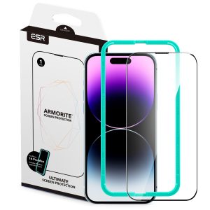 Apple iPhone 14 Pro Max Armorite Super Tough Glass Protector 1 PACK with Easy Installation Frame by ESR