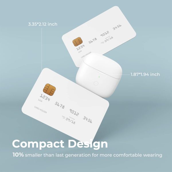 SoundPEATS True Air 3 Wireless Earbuds Mini Bluetooth V5.2 Earphones with Qualcomm QCC3040 and aptX-Adaptive, 4-Mic and CVC 8.0 Noise Cancellation, TrueWireless Mirroring Tech, in-Ear Detection, Game Mode - White - Image 2