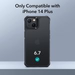 Apple iPhone 14 Plus Air Armor Rugged TPU Case - Frosted Black - Image 2