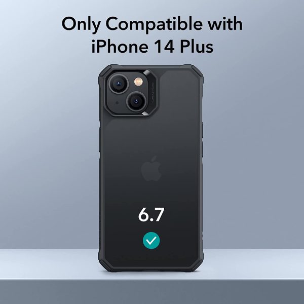 Apple iPhone 14 Plus Air Armor Rugged TPU Case - Frosted Black - Image 2