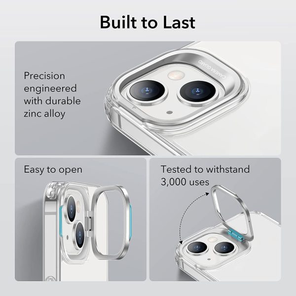 Apple iPhone 14 Plus Classic Kickstand Case with Halolock MagSafe-Compatible Case with Stand, Military-Grade Protection & Built-in Camera Ring Stand - Clear - Image 7