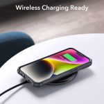 Apple iPhone 14 Plus Air Armor Rugged TPU Case - Clear Black - Image 6